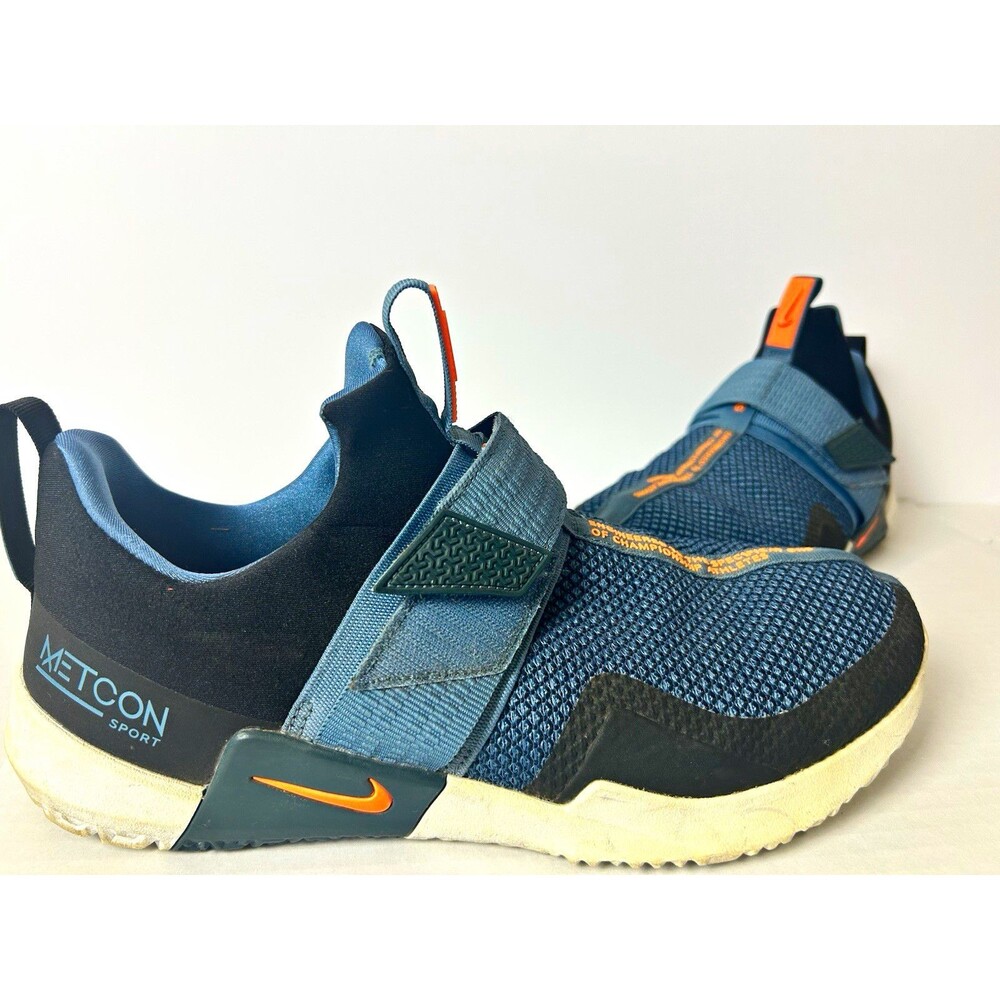 Nike Metcon Sport Mens 11.5 CrossFit Training Shoes Blue Orange AQ7489-008